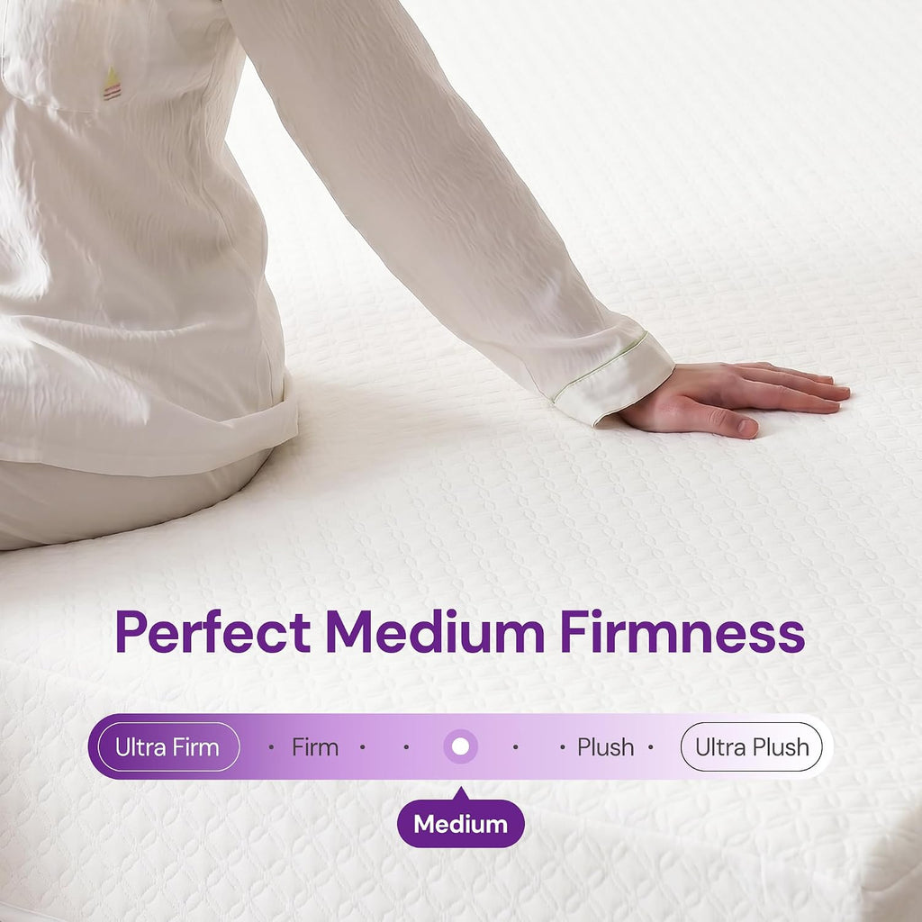Gaeste 10 Inch King Cooling Gel Memory Foam Medium Feel Mattress Breathable Pressure Relief Certipur-Us Certified Foam, Mattress-In-A-Box Comfort & Supportive No Fiberglass (King, 10 In)
