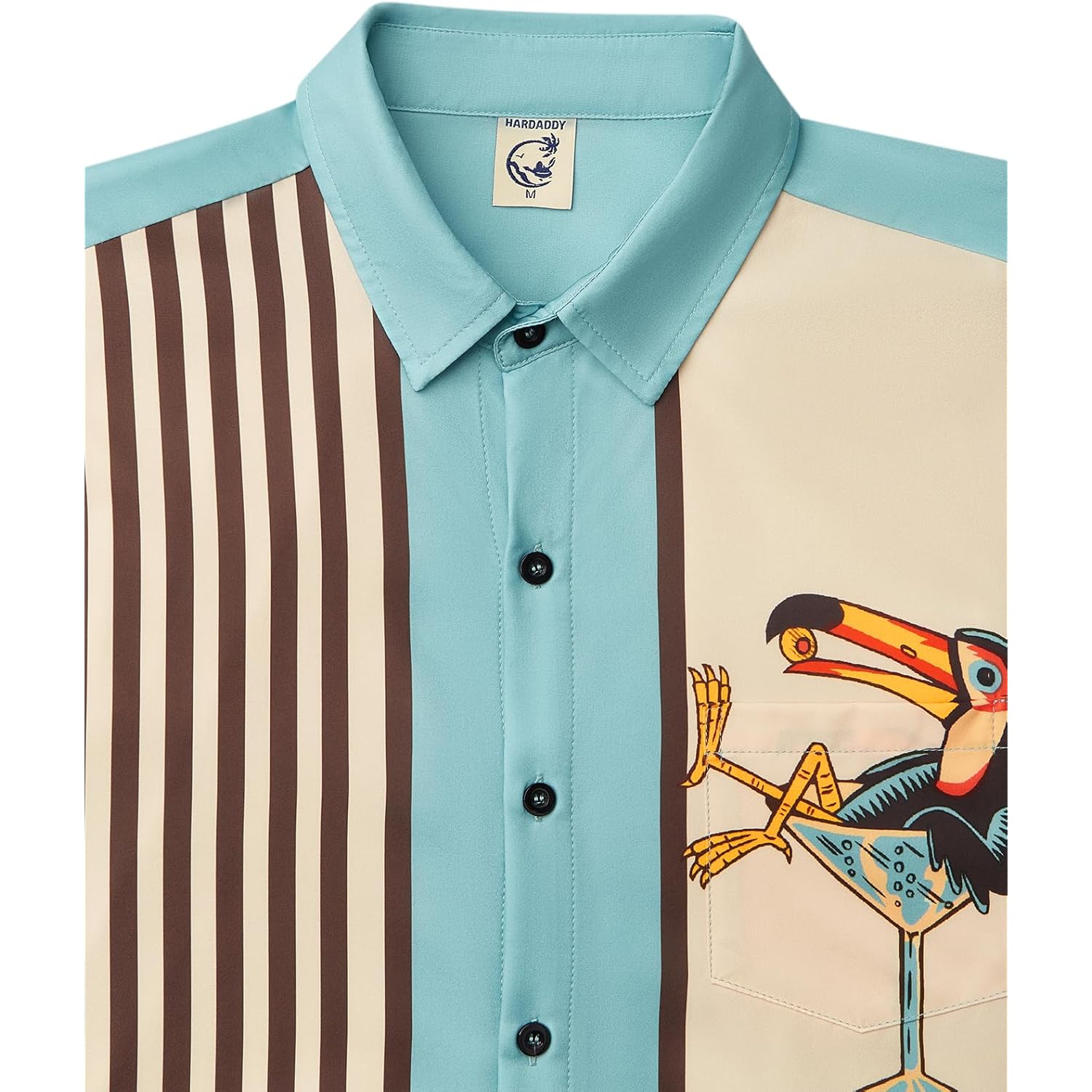 Hardaddy Men'S Vintage Bowling Shirt Short Sleeve Button Down Hawaiian Summer Beach Printed Casual Shirts