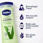 Vaseline Soothing Hydration 2-Pack – Intensive Care Moisturizing Hand And Body Lotion With Aloe, Ultra-Hydrating Lipids, 48 Hours Of Moisture, 10 Oz Ea