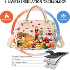 Mexs Insulated Lunch Bag For Women Men Large Reusable Lunch Box Adult Leakproof Portable Cooler Tote Bags For Work Picnic