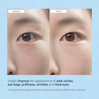 Terez & Honor Under Eye Patches For Dark Circles - 60 Korean Hydrogel Masks For Puffiness, Bags, Wrinkle With Caffeine, Hyaluronic Acid, Niacinamide - Undereye Hydrating & Cooling, Vegan, No Fragrance