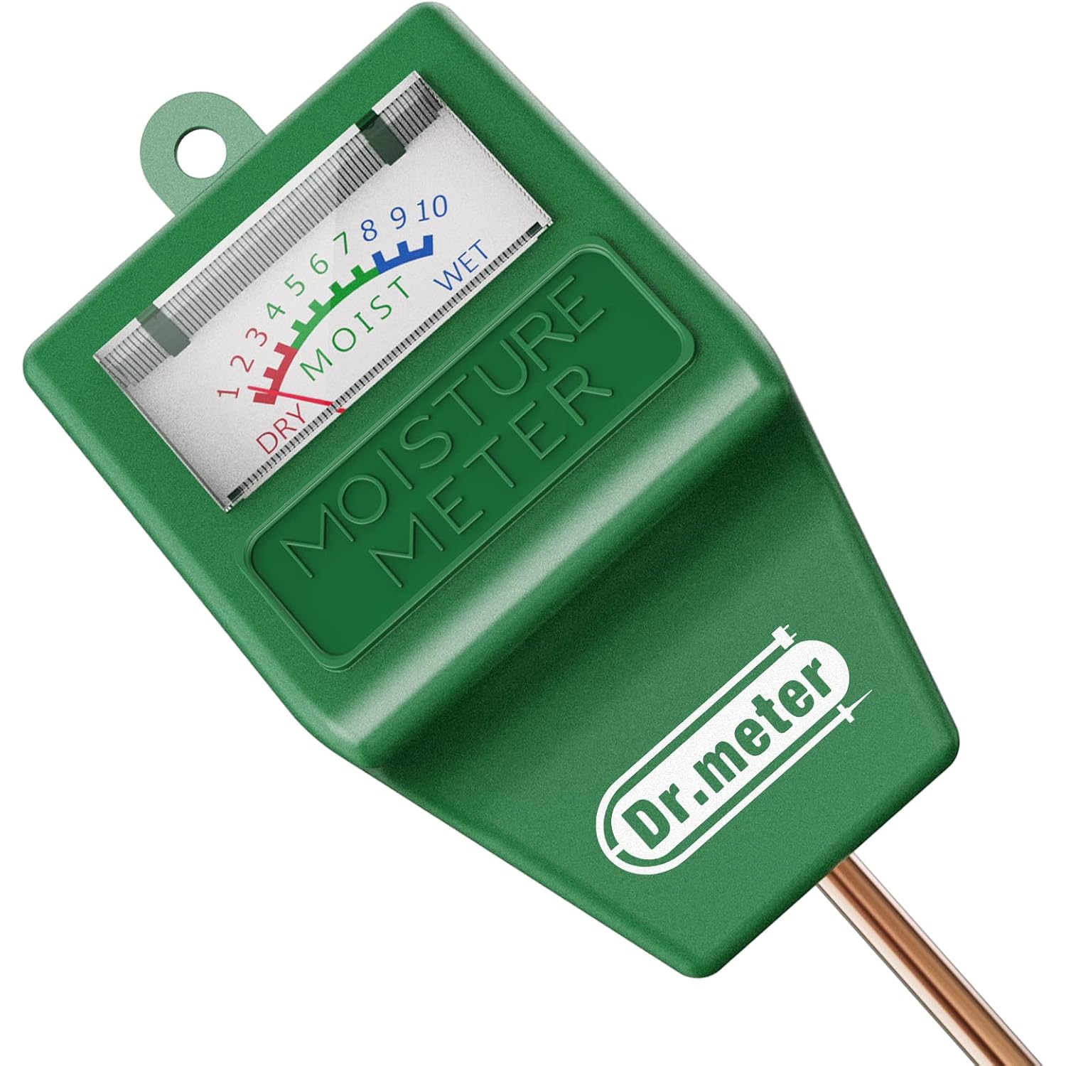 Dr.Meter Soil Moisture Meter, Plant Water Meter For Garden Lawn Farm Indoor & Outdoor Use, Soil Tester Hygrometer Sensor For House Plants, Gardening Gifts, No Battery Needed
