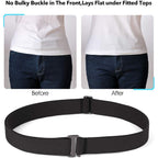 JASGOOD 3/4/5/6 Pack No Show Stretch Belts for Women Invisible Elastic Belt for Jeans Pants Shirt Sweater Tuck Band