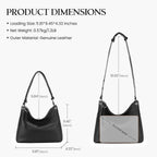 Befen Genuine Leather Hobo Bags For Women Trendy Crossbody Purses Soft Real Leather Shoulder Hanbags With Adjustable Strap