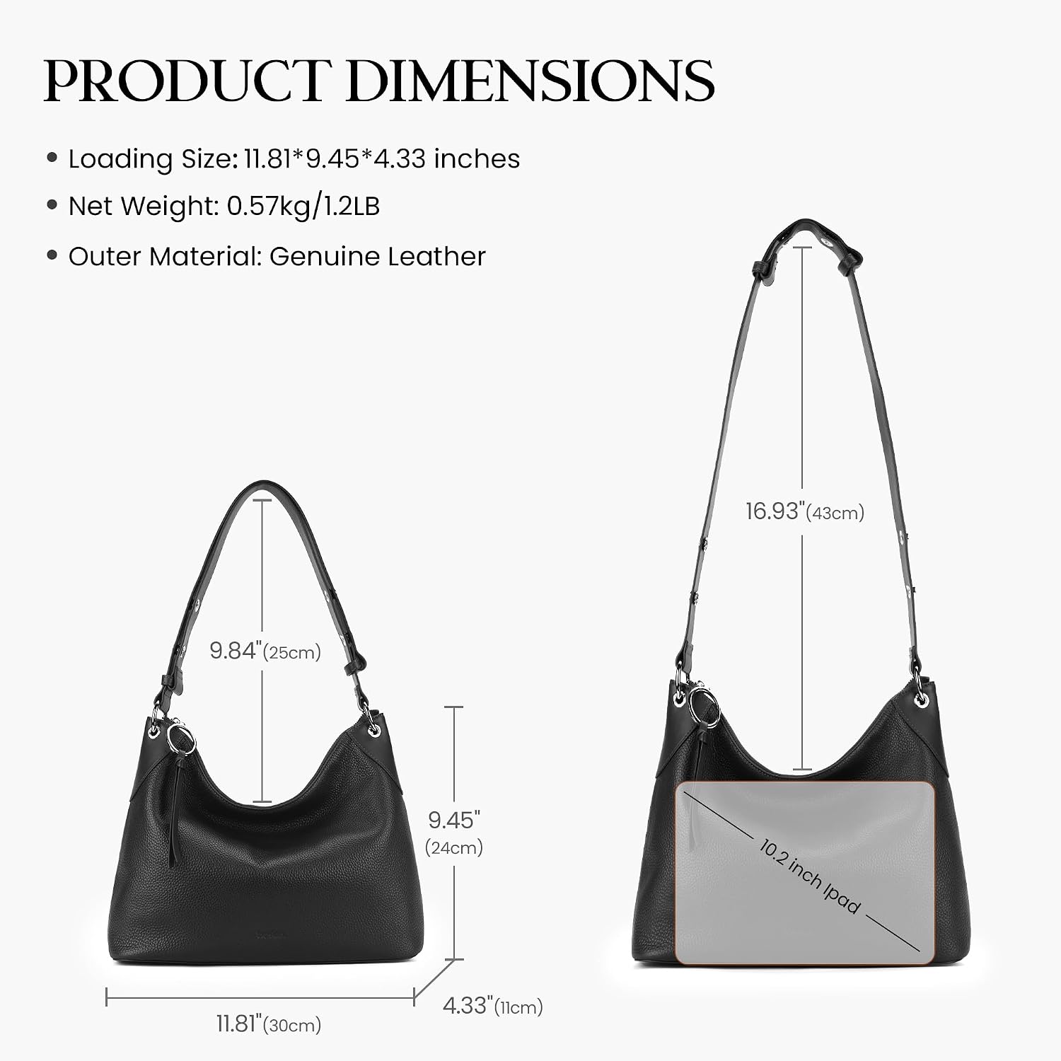 Befen Genuine Leather Hobo Bags For Women Trendy Crossbody Purses Soft Real Leather Shoulder Hanbags With Adjustable Strap