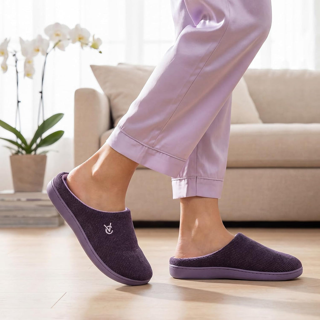 Veracosy Women'S Soft Slippers Memory Foam Non-Slip Indoor Outdoor Shoes