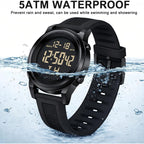 Military Silver Waterproof Sports Wrist Watches For Men Digital Tactical Mens Sport Watches Waterproof Military