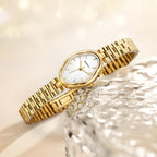 Berny Watches For Women Dainty Ladies Quartz Watch Vintage Copper Mirrors Shape Japanese Quartz Movement 3Atm Waterproof Fashion Female Wrist Watch Luxury Birthday Gifts