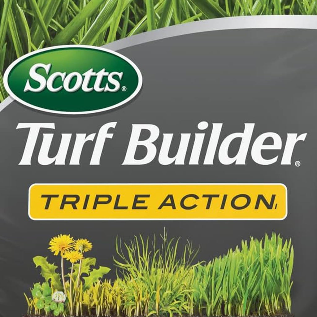 Scotts Turf Builder Triple Action1, 11.31 Lb. | Weed Control, Lawn Weed Killer, Crabgrass Preventer, And Grass Fertilizer For Lawns, Covers 4,000 Sq. Ft.