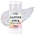 Dazzle Body Glitter Stick,Sparkly Face Glitter Makeup,Holographic Hair Glitters Mermaid Makeup Rave Outfits For Women, Shimmer Face Paint Stick Singer Concert Accessories