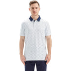 Golf Shirts For Men Dry Fit Short Sleeve Print Performance Moisture Wicking Polo Shirt