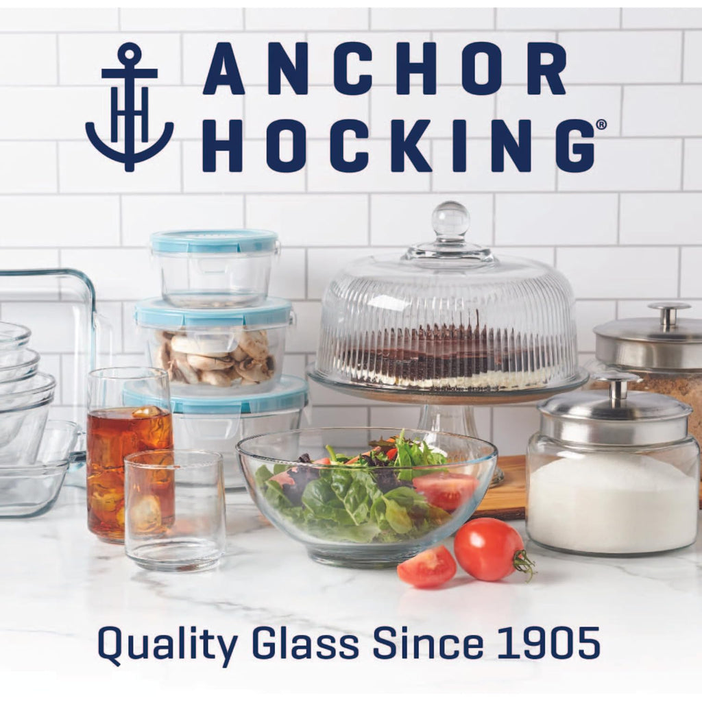 Anchor Hocking Heritage Hill 1 Gallon Glass Jar With Lid, Set Of 2