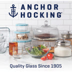 Anchor Hocking Heritage Hill 1 Gallon Glass Jar With Lid, Set Of 2
