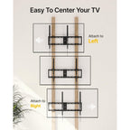 Montek Heavy Duty Tilt Tv Wall Mount For 43–100 Inch Tvs, 200 Lbs Capacity | Anti-Glare Tilt, Ultra Slim Low Profile Bracket, Max Vesa 800X600Mm, Fits 16"/18"/24"/32" Studs, 4X Load Tested