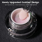 Yokefellow GleamTap Cushion Aurora Chrome Nail Powder -Mermaid Aurora Effect,Nail Art Glitter Decoration for Home DIY Salon Manicure (GT115 Ethereal/Pink Lilac with Gold Sheen)