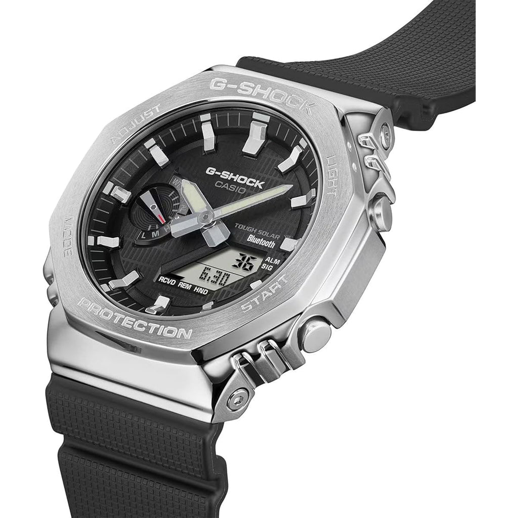 G-Shock Casio G-Steel Solar Connected Black Dial Black Resin Strap Watch - Gbm2100-1A