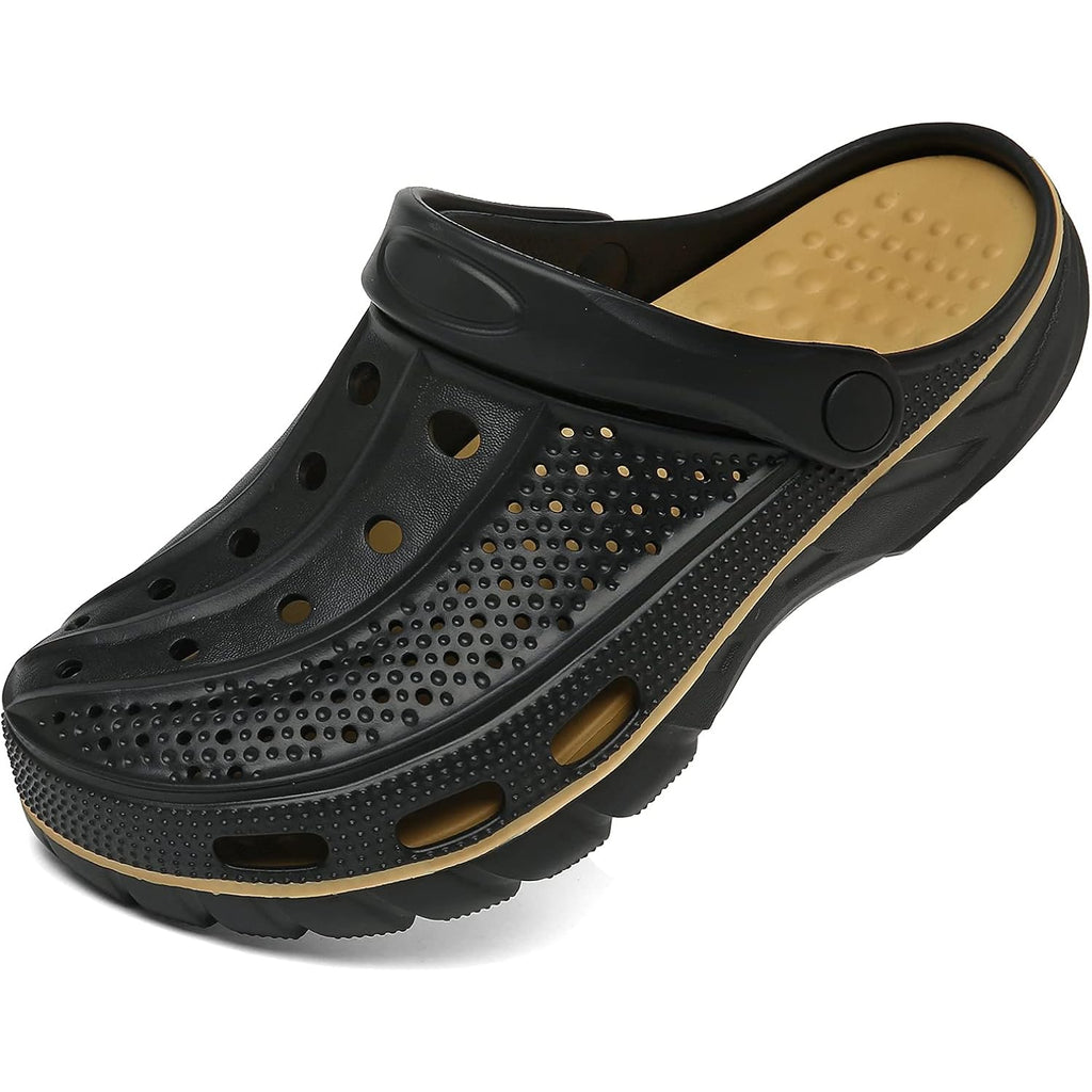 Chaychax Men'S And Women'S Arch Support Clogs Garden Shoes Slip-On Outdoor Beach Water Sandals With Removable Cushion Footbed
