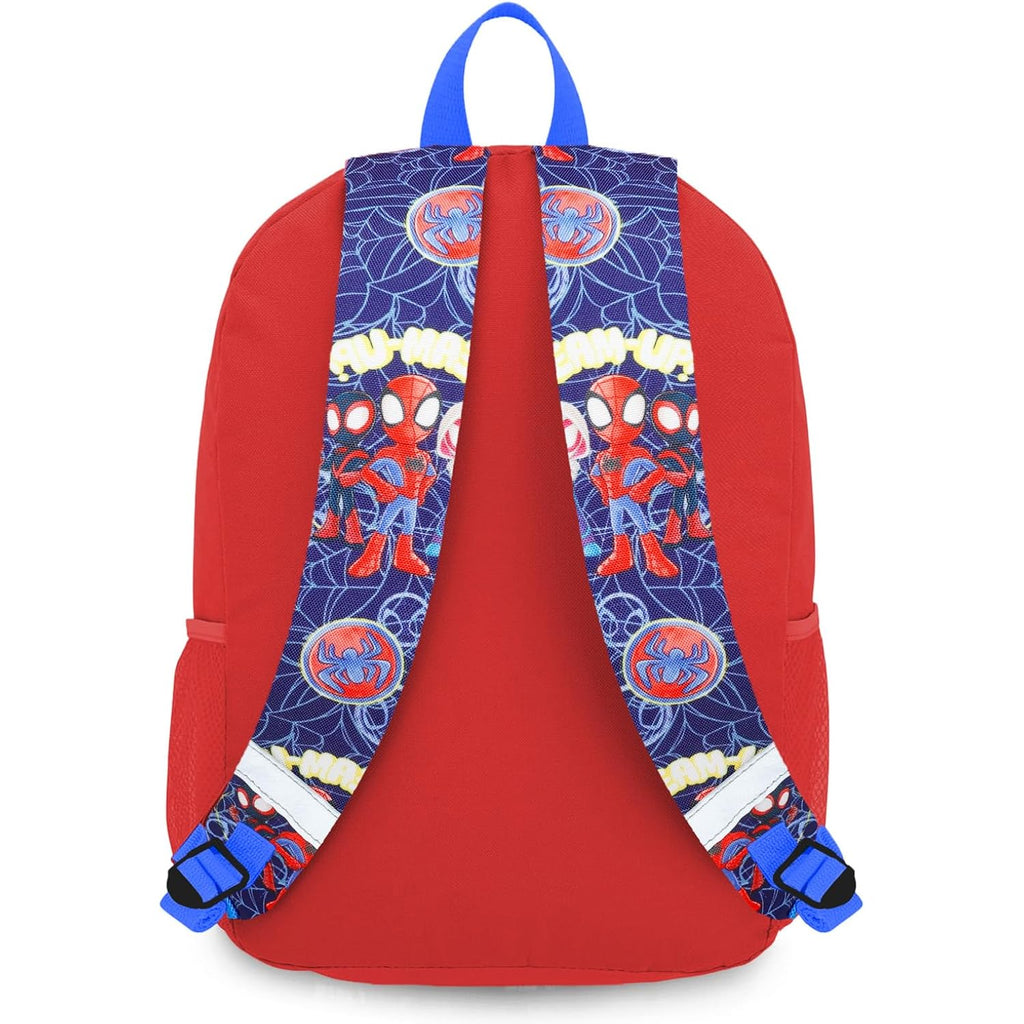 Spidey And Friends Backpack With Lunchbox Set For Boys School Bundle, More | 16In Large Durable Spidey Bookbag W/ Insulated Lunch Box Plus Bottle, Stickers, More - Spidey And Friends School Supplies