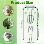 Monstera Plant Support - 32.6 Inch Tall Trellis With 2 Pack Plant Stakes For Your Large Climbing Monstera Deliciosa | Indoor Plant Climbing Frame For Potted Growth
