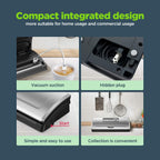 Potane Precision Vacuum Sealer Machine, Powerful Pro Vacuum Food Sealer, 8-In-1 Easy Presets, 4 Food Modes, Dry&Moist&Soft&Delicate With Starter Kit, Compact Design(Silver)
