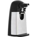 Amazon Basics 3-In-1 Electric Can Opener, Bottle Opener And Knife Sharpener With Stainless Steel Blade, Magnetic Lid Holder, Safe, Easy To Use, Powerful, Sleek Design, 50W, Black