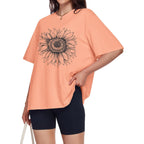 Adorejoy Oversized Tshirts For Women Crewneck Summer Graphic Tees Short Sleeve Loose Basic Tops 2026