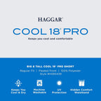 Haggar Men'S Cool 18 Classic Fit Expandable Waist Short Reg. And Big & Tall Sizes