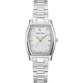 Bulova Ladies Dress Classic Diamond 3-Hand Quartz Watch, Stainless Steel Bracelet, 26X35Mm Case