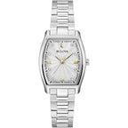 Bulova Ladies Dress Classic Diamond 3-Hand Quartz Watch, Stainless Steel Bracelet, 26X35Mm Case