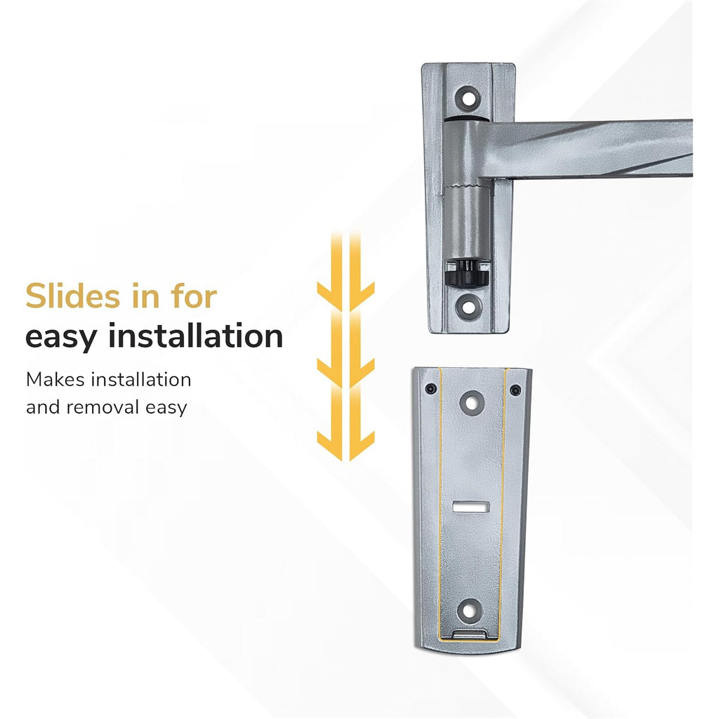Mount-It! Lockable Rv Tv Mount For Camper, Trailer, Motorhome, Truck & Boat, Full Motion, Quick Release, Rust-Resistant Aluminum, Dual Wall Plates For Indoor & Outdoor, 19-43 Tvs, 33 Lbs, Vesa 200X200