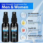 5% Minoxidil for Men Hair Loss Treatment, Minoxidil for Women Hair Growth Spray, For Men & Women, Supports Thinning Hair, With Biotin, Easy Daily Application (60ml)