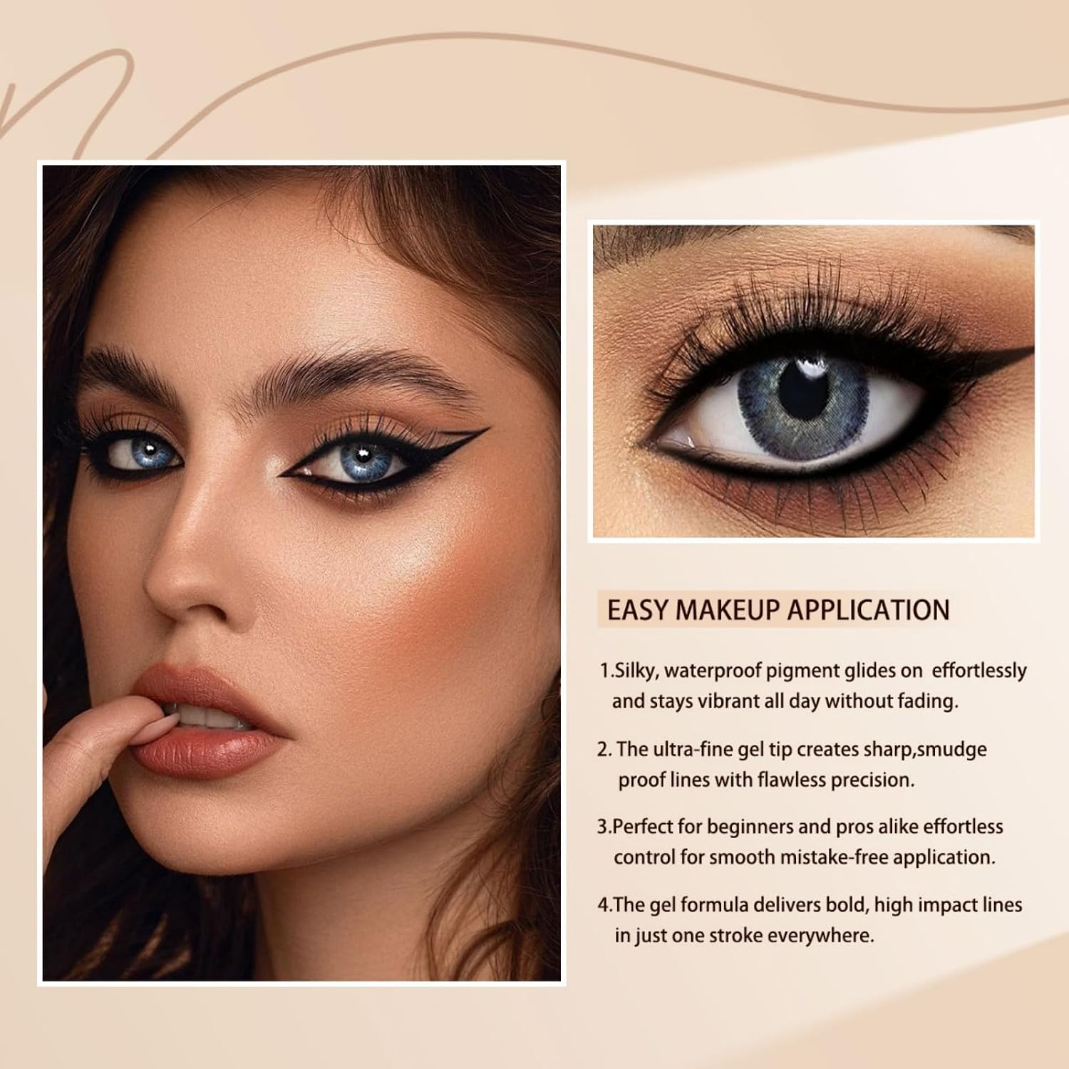 New 12 Pcs Black Eyeliner Pencil Gel Eyeliner Pencil With Waterproof And Retractable Eye Liner For Bold And Defined Eye Liner（Black）