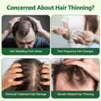 Hair Growth Serum Roll-On, Reduces Hair Shedding & Strengthens Roots, Helps Support Thicker, Fuller Hair, 3% Rosemary, 2% Ginger, 1.5% Pea Extract, 0.85 Fl Oz (Pack of 2)