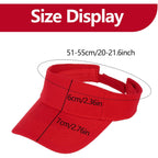 Topbuti 2 Pcs Visors for Women Men Sports Sun Visor Hats Cotton Tennis Golf Visor Hat UV Protection Summer Beach Baseball Cap