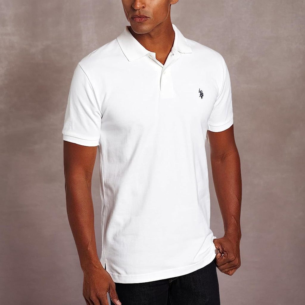 U.S. Polo Assn. Men'S Classic Polo Shirt, Two-Button Closure Pique Polo Shirt, Summer Fashion Golf Shirt | Two-Button Closure Pique Polo Shirt, Summer Fashion Golf Shirt