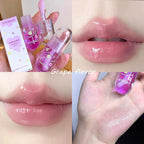4 Pcs Lip Gloss Oil Set, Fruit Flavored Lip Gloss Set Cute Lip Jelly Hydrating Lip Make-Up for Women, Party Gift, Non-toxic
