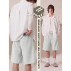 Baggy Sweat Shorts Men Wide Leg, Cotton Gym Shorts Zipper Pocket Long Below Knee, Oversized Loose Y2K Casual Athletic