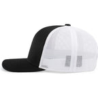 Pacific Headwear Snapback Trucker: Stylish Unisex Cap for All-Day Comfort Black/White/Black