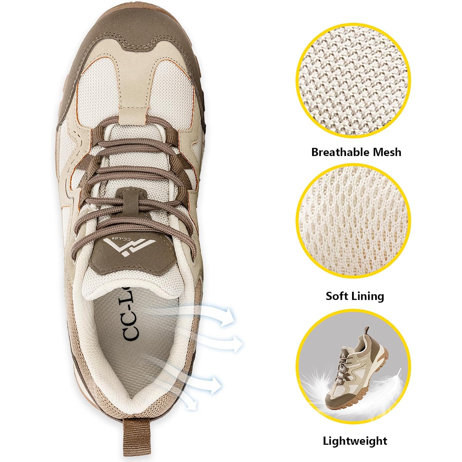 Cc-Los Women'S Lightweight Waterproof Hiking Shoes For Walking, Outdoor & Climbing Size 6-11.5
