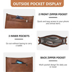 Tantomi Vegan Leather Crossbody Bags For Women Hobo Travel Purse Multi-Pocket Trendy Handbags & Womens Crossbody Bag