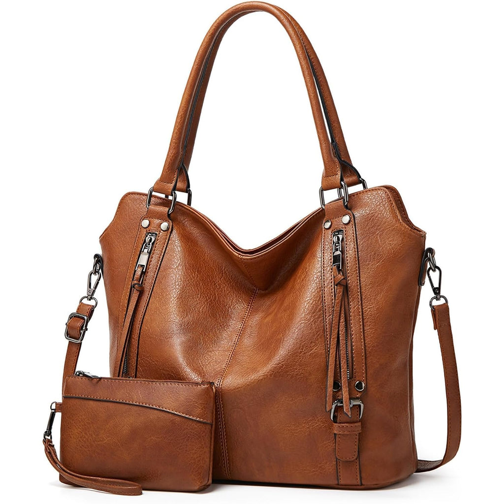 Tantomi Tote Handbags For Women Brown Hobo Handbags Purse And Handbags Shoulder Crossbody Bags For Work Travel Everyday