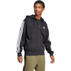 Adidas Men'S Essentials 3-Stripes Fleece Full-Zip Hooded Track Top