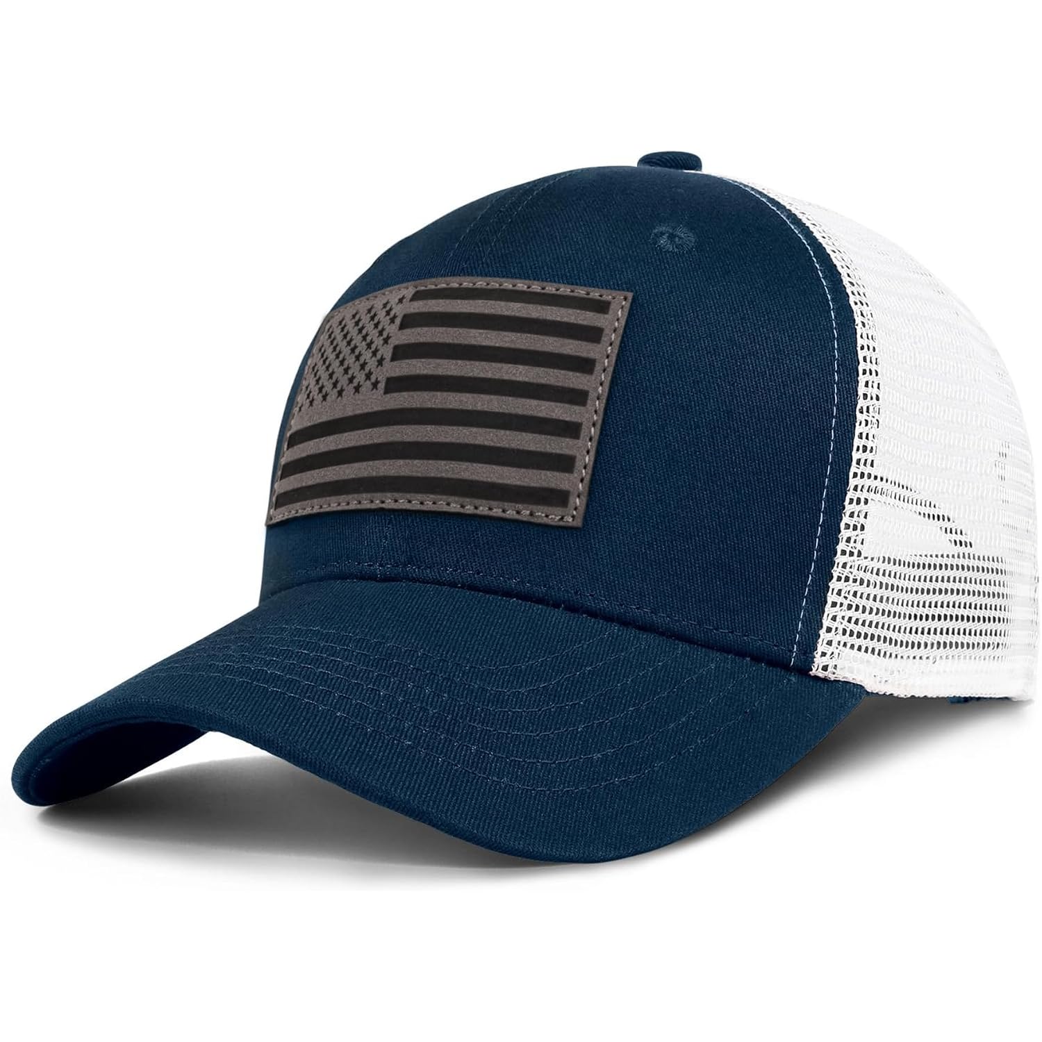American Flag Trucker Hat - Snapback Hats For Men Women Baseball Cap - Breathable Mesh & Adjustable Fit For Casual Wear