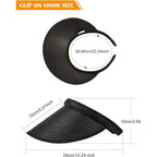 SATINIOR Sun Visor Hats for Women Men Clip on Wide Brim Visor Hats Sports Tennis Golf Cap UPF 50 for Travel Outdoor Activity
