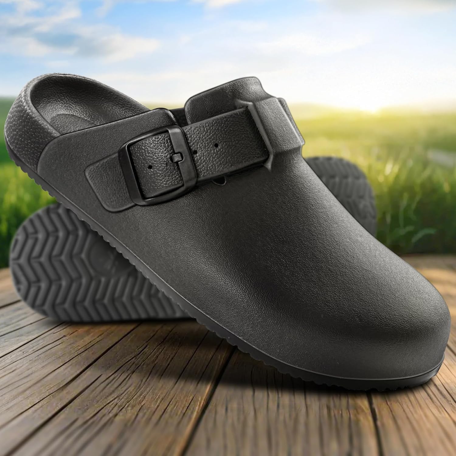Bigant Women Clogs Slip-On Nursing Garden Shoes Unisex-Cushioned Footbed | Lightweight Mules | Arch Support |Slip-Resistant Sandals