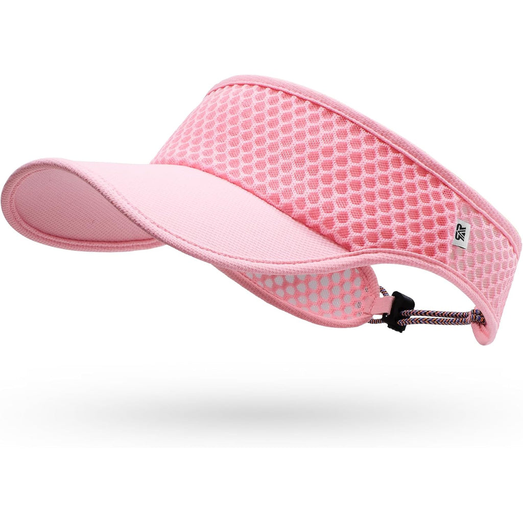 SUNMECI Mesh Breathable Sports Visor - Men Women Adjustable Lightweight Quick Dry Sun Hat for Tennis, Golf, Running