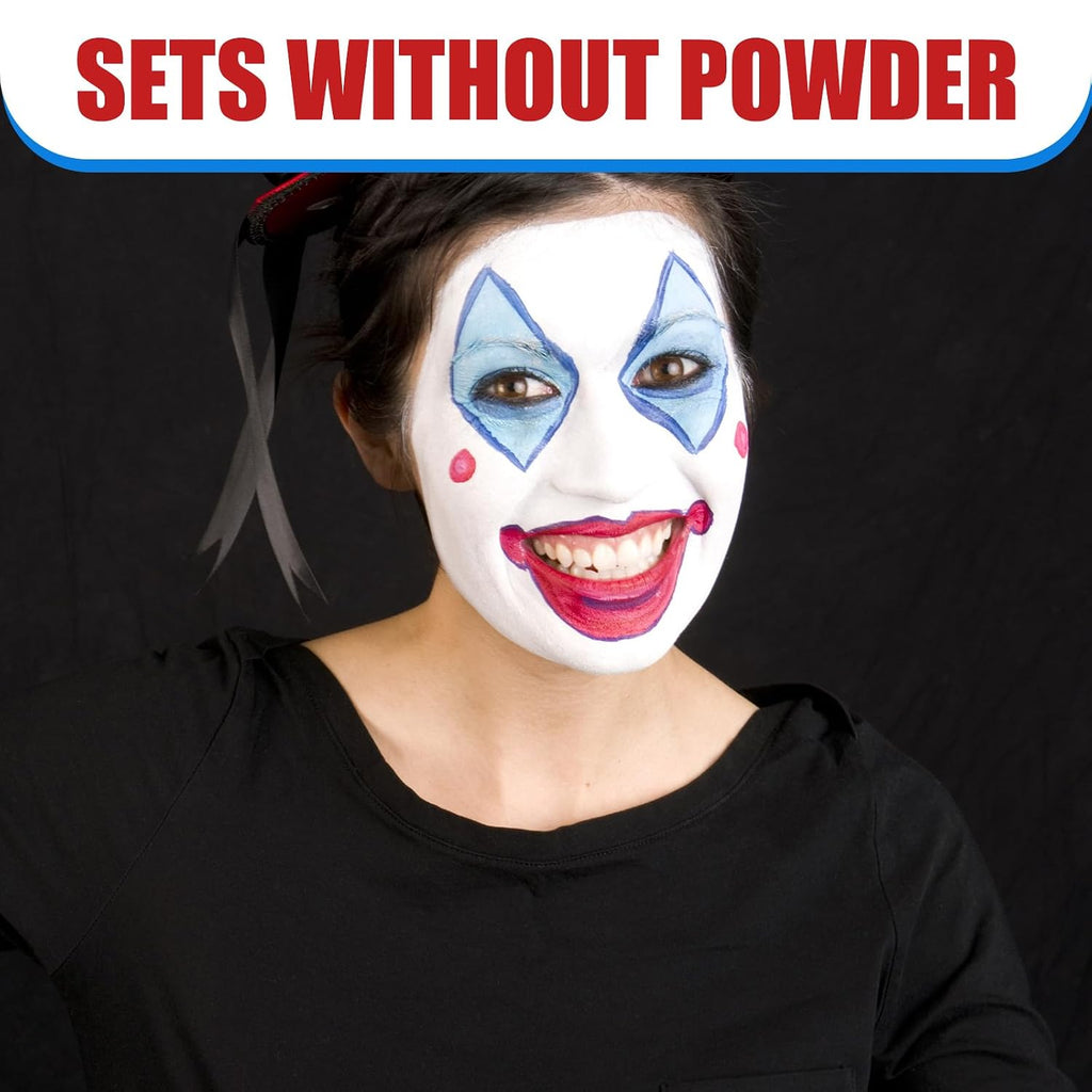 Bobisuka White + Red + Blue Face Body Paint Kit, Water Based Face Painting For 4Th Of July Patriotic Usa Flag Sports Fan Halloween Clown Zombie Joker Makeup For Women Adults, Non-Toxic Washable