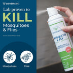 Wondercide - Mosquito And Fly Aerosol Spray - 10 Oz, 2-Pack | Fly, Gnat, Flying Bug, Mosquito Killer With Natural Essential Oils - For Outdoor & Indoor Areas - Pet Safe