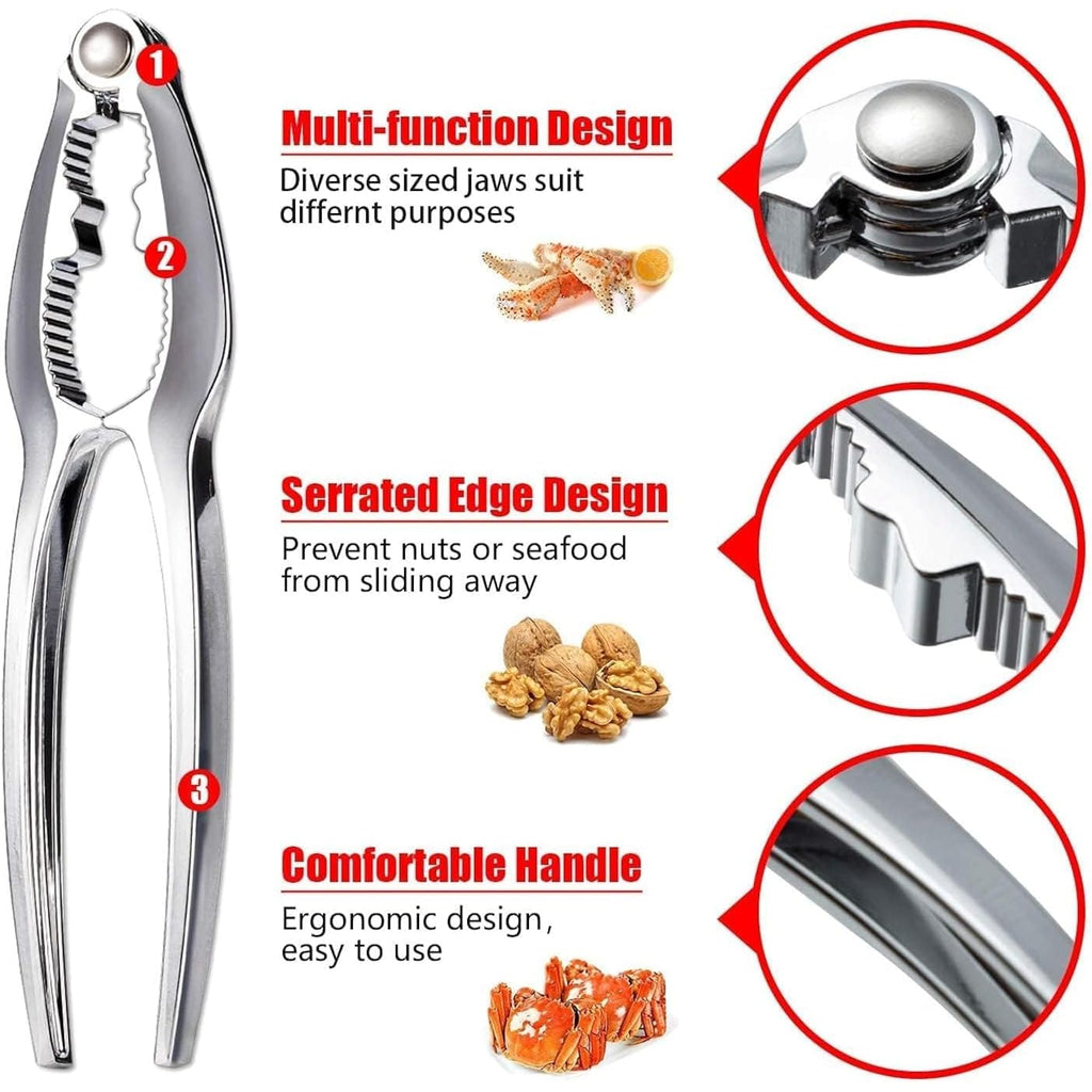 8 Pcs Crab Lobster Crackers And Picks Set, Crab Leg Cracker Tools, Seafood Crackers & Nut Cracker Set, Crab Eating Tool For Boil Supplies