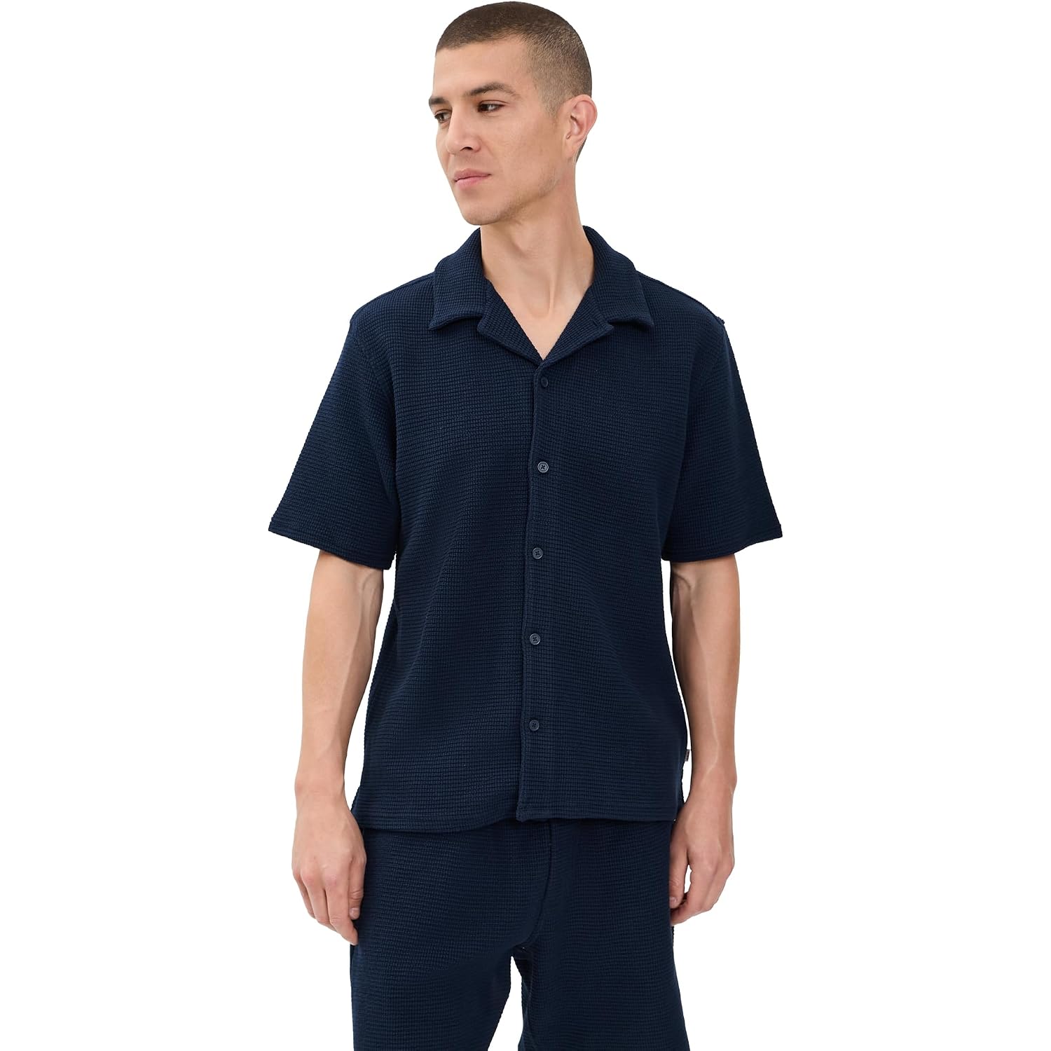 Wax London Men'S Clayland Textured Interlock Shirt